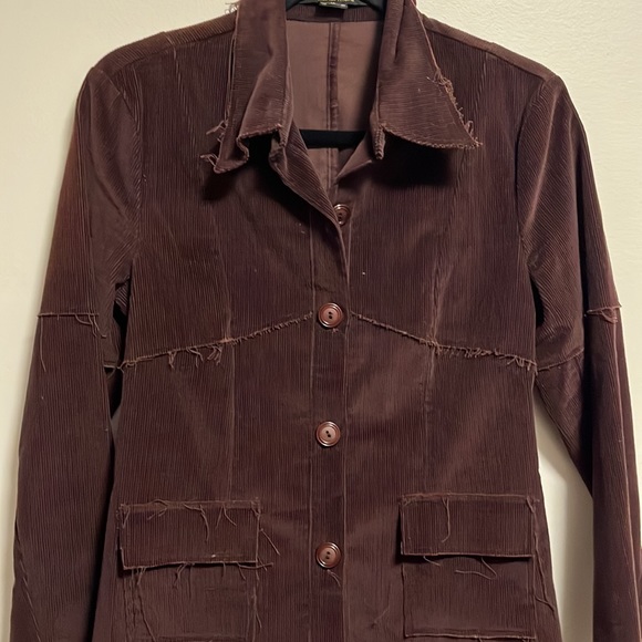 Rachel Mara Brown Corduroy Blazer - Picture 3 of 4